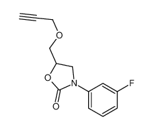 3-(3-fluorophenyl)-5-(prop-2-ynoxymethyl)-1,3-oxazolidin-2-one 23598-91-6