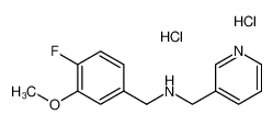 (4-Fluoro-3-methoxybenzyl)-(pyridin-3-ylmethyl)amine dihydrochloride