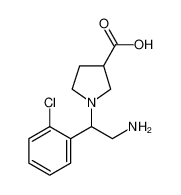 1-[2-amino-1-(2-chlorophenyl)ethyl]pyrrolidine-3-carboxylic acid 886363-83-3