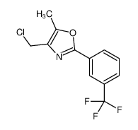 4-(chloromethyl)-5-methyl-2-[3-(trifluoromethyl)phenyl]-1,3-oxazole 678164-78-8