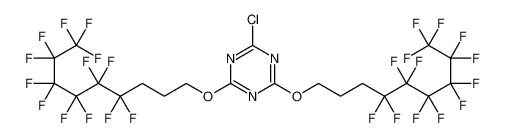 2-氯-4,6-二[(4,4,5,5,6,6,7,7,8,8,9,9,9-十三氟壬基)氧基]-1,3,5-三嗪