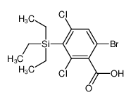 6-bromo-2,4-dichloro-3-triethylsilylbenzoic acid 650598-48-4