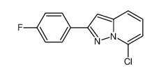 7-CHLORO-2-(4-FLUOROPHENYL)PYRAZOLO[1,5-A]PYRIDINE 437384-07-1