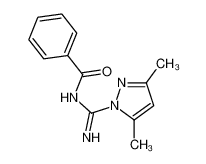N-[amino-(3,5-dimethylpyrazol-1-yl)methylidene]benzamide 51883-88-6