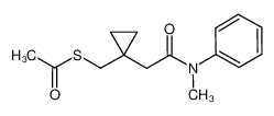 1015076-74-0 S-((1-(2-(methyl(phenyl)amino)-2-oxoethyl)cyclopropyl)methyl) ethanethioate