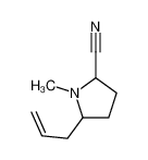 1-methyl-5-prop-2-enylpyrrolidine-2-carbonitrile 13332-34-8