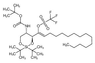 498541-34-7 structure, C32H60F3NO7SSi
