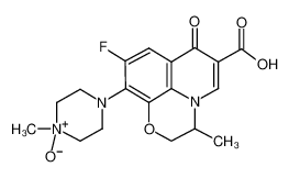 9-氟-3-甲基-10-(4-甲基-4-氧代-1-哌嗪基)-7-氧代-2,3-二氢-7H-[1,4]恶嗪并[2,3,4-Ij]喹啉-6-羧酸乙酸盐(1:1)