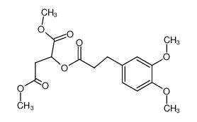 dimethyl 2-((3-(3,4-dimethoxyphenyl)propanoyl)oxy)succinate 64803-82-3