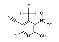 2-chloro-6-methyl-5-nitro-4-(trifluoromethyl)pyridine-3-carbonitrile 783-95-9