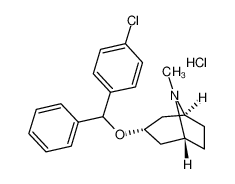 3-alpha-[(4-氯苯基)苯基甲氧基]莨菪烷盐酸盐