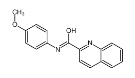 N-(4-methoxyphenyl)quinoline-2-carboxamide 22765-52-2