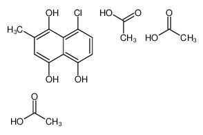 acetic acid,8-chloro-2-methylnaphthalene-1,4,5-triol 89475-06-9