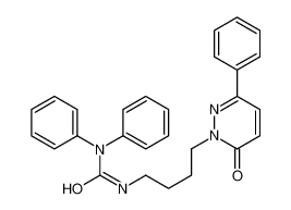 3-[4-(6-oxo-3-phenylpyridazin-1-yl)butyl]-1,1-diphenylurea 87653-37-0