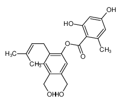 [3-hydroxy-4,5-bis(hydroxymethyl)-2-(3-methylbut-2-enyl)phenyl] 2,4-dihydroxy-6-methylbenzoate 58265-74-0