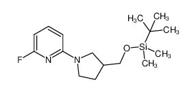 2-(3-((叔丁基二甲基甲硅烷基氧基)甲基)吡咯烷-1-基)-6-氟吡啶