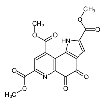 trimethyl 4,5-dioxo-1H-pyrrolo[2,3-f]quinoline-2,7,9-tricarboxylate 74447-88-4
