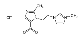 2-methyl-1-[2-(3-methylimidazol-3-ium-1-yl)ethyl]-5-nitroimidazole,chloride 96515-32-1