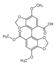 7,7'-dimethoxy-5'-(methoxycarbonyl)-4,4'-bibenzo[d][1,3]dioxole-5-carboxylic acid