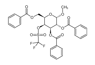 [(2R,3S,4R,5R,6S)-4,5-dibenzoyloxy-6-methoxy-3-(trifluoromethylsulfonyloxy)oxan-2-yl]methyl benzoate 79580-70-4