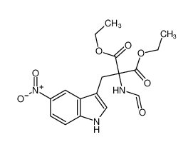 diethyl 2-formamido-2-[(5-nitro-1H-indol-3-yl)methyl]propanedioate