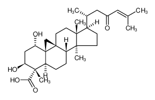 (2aR,3R,5aS,5bS,7aR,8S,9S,11S,11aS,12aS)-9,11-dihydroxy-2a,5a,8-trimethyl-3-((R)-6-methyl-4-oxohept-5-en-2-yl)tetradecahydro-1H,12H-cyclopenta[a]cyclopropa[e]phenanthrene-8-carboxylic acid 108864-53-5