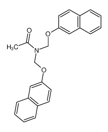N,N-bis(naphthalen-2-yloxymethyl)acetamide 6342-15-0