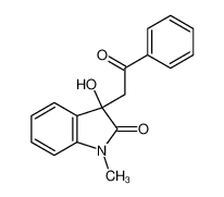 3-hydroxy-1-methyl-3-phenacylindol-2-one 60463-77-6