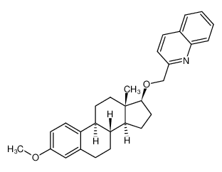 (+)-3-methoxy-17β-2-(quinolinylmethoxy)-estra-1,3,5(10)-triene 142820-33-5