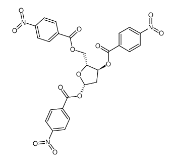 tris-O-(4-nitro-benzoyl)-β-D-erythro-2-deoxy-pentofuranose 124439-53-8