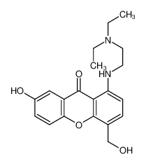 1-[2-(diethylamino)ethylamino]-7-hydroxy-4-(hydroxymethyl)xanthen-9-one 86455-97-2
