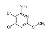 5-溴-6-氯-2-(甲基硫代)嘧啶-4-胺