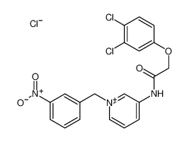 2-(3,4-dichlorophenoxy)-N-[1-[(3-nitrophenyl)methyl]pyridin-1-ium-3-yl]acetamide,chloride