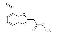 methyl 2-(4-formylbenzo[d][1,3]dioxol-2-yl)acetate 340257-73-0