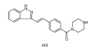 Methanone, [4-[(1E)-2-(1H-indazol-3-yl)ethenyl]phenyl]-1-piperazinyl-, dihydrochloride 841259-17-4