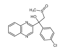 105702-44-1 1-(4-chlorophenyl)-2-(methylsulfinyl)-1-(quinoxalin-2-yl)ethanol