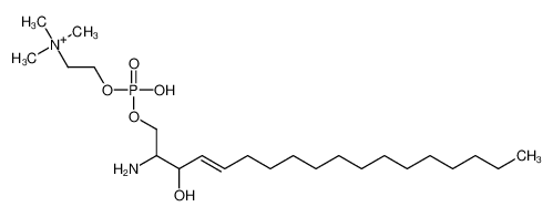 2-[[(E,2R,3S)-2-amino-3-hydroxyoctadec-4-enoxy]-hydroxyphosphoryl]oxyethyl-trimethylazanium,chloride 10216-23-6