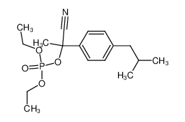 96824-27-0 diethyl 1-cyano-1-(4-isobutylphenyl)ethylphosphate