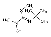 methyl N'-tert-butyl-N,N-dimethylcarbamimidothioate 66661-88-9