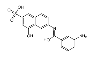 6-[(3-aminobenzoyl)amino]-4-hydroxynaphthalene-2-sulfonic acid 75885-15-3