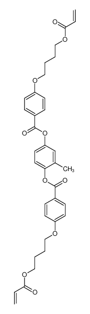 2-甲基-1,4-苯二基二(4-[4-[(1-氧代-2-丙烯基)氧基]丁氧基]苯甲酸酯)