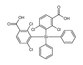 3-[(3-carboxy-2,6-dichlorophenyl)-diphenylsilyl]-2,4-dichlorobenzoic acid