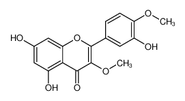 5,7-dihydroxy-2-(3-hydroxy-4-methoxyphenyl)-3-methoxychromen-4-one 33429-83-3