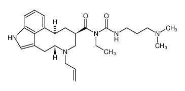 N-[[[3-(dimethylamino)propyl]amino]carbonyl]-N-ethyl-6-(2-propenyl)-ergoline-8β-carboxamide 81409-91-8