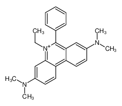 5-ethyl-3-N,3-N,8-N,8-N-tetramethyl-6-phenylphenanthridin-5-ium-3,8-diamine 72218-60-1