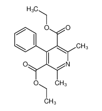 diethyl 2,6-dimethyl-4-phenylpyridine-3,5-dicarboxylate 1539-44-2