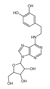 54241-03-1 2-[6-[2-(3,4-dihydroxyphenyl)ethylamino]purin-9-yl]-5-(hydroxymethyl)oxolane-3,4-diol