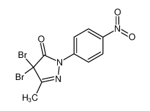 4,4-Dibrom-3-methyl-1-(4-nitro-phenyl)-pyrazolin-5-on 94786-81-9