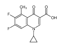 1-环丙基-6,7-二氟-5-甲基-4-氧代-3-喹啉羧酸图片
