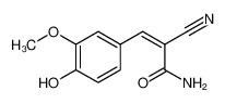 2-cyano-3-(4-hydroxy-3-methoxyphenyl)prop-2-enamide 91138-32-8